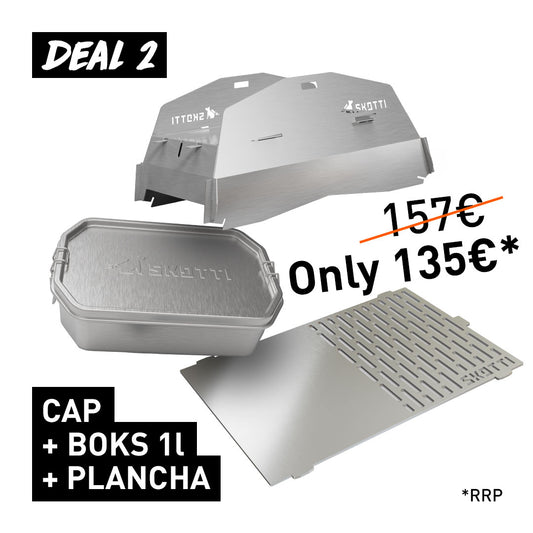 DEAL 2: Cap + Boks 1L + Plancha